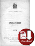 Kelly's Directory of Oxfordshire 1920 (Digital Download)